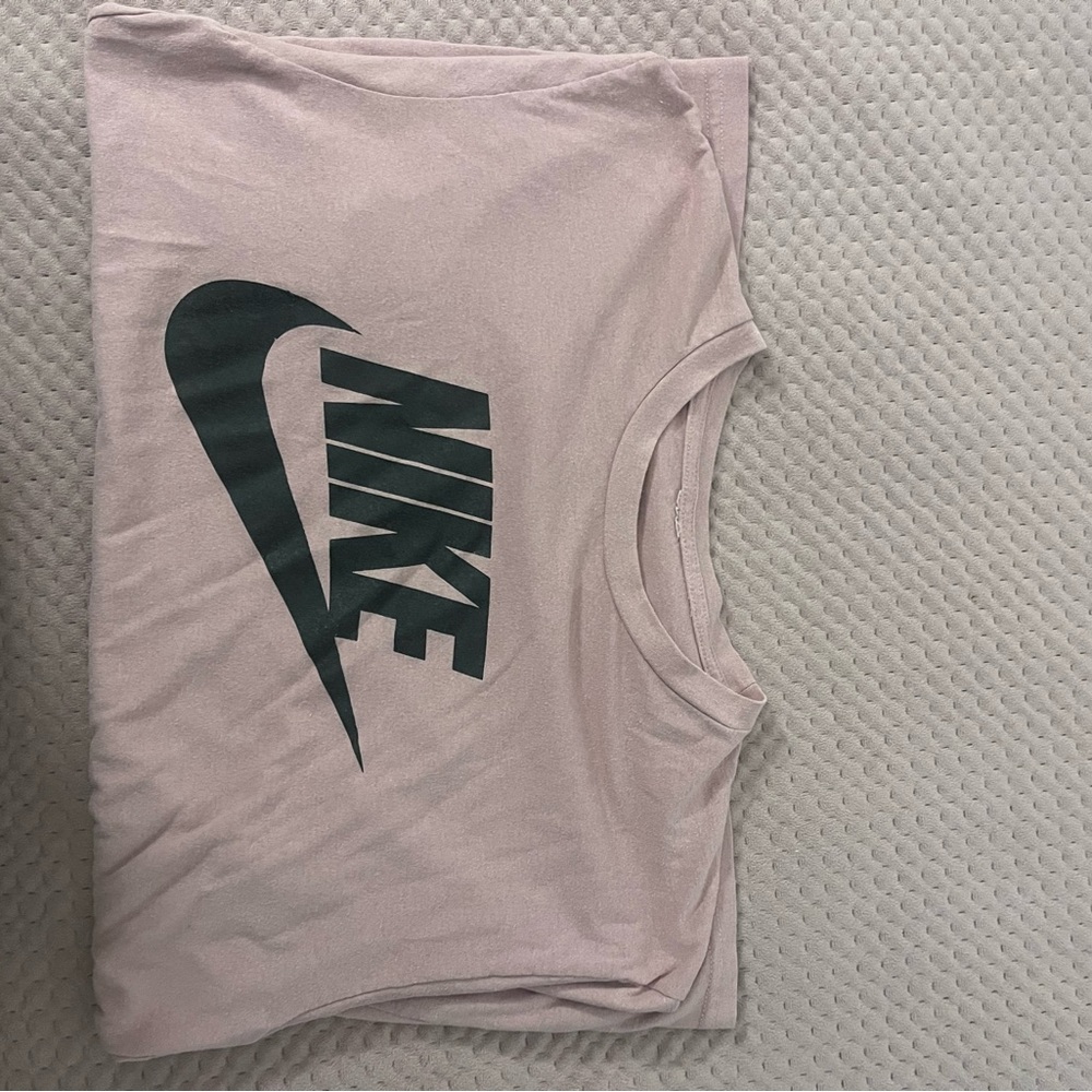 Nike Pink T-Shirt with Black Logo